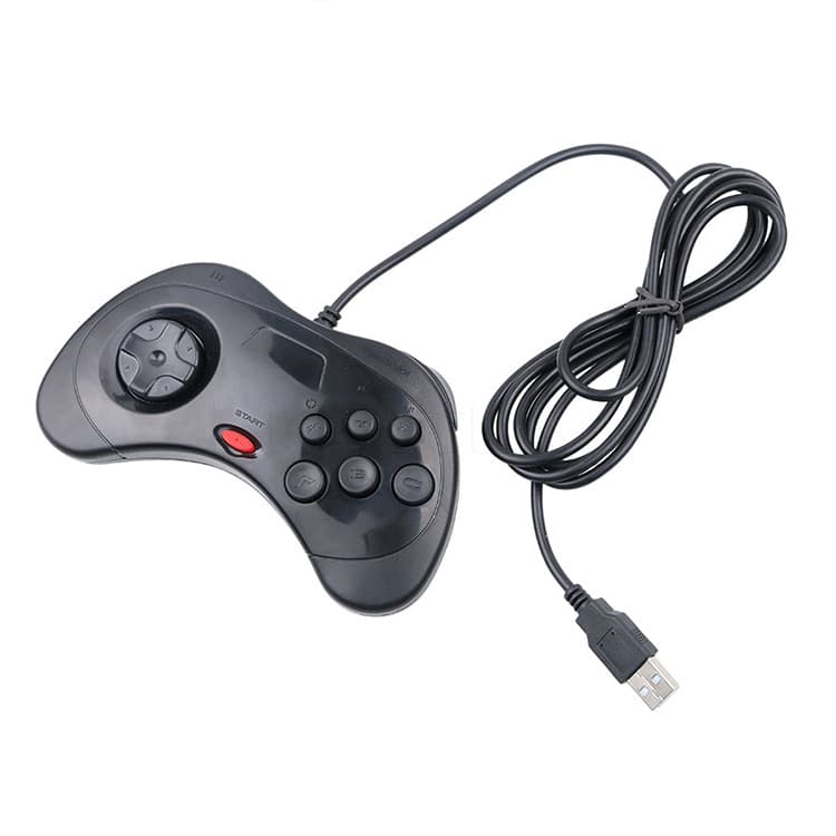 Sega Saturn Controller USB Gamepad PC Gamepad Large Stock SG001/Black and White