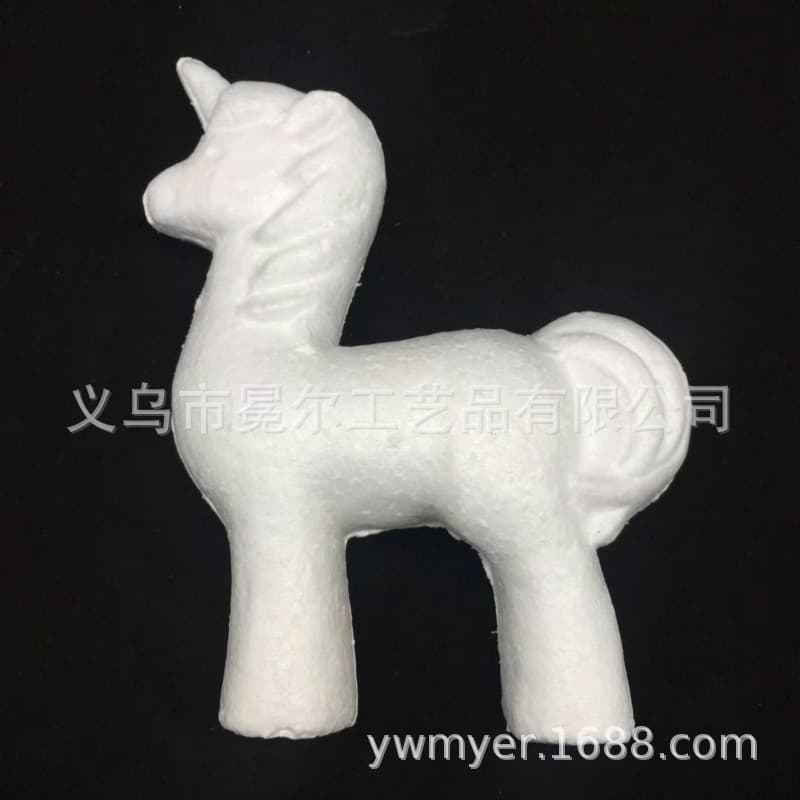 Foam Unicorn - Factory Direct Sale 17cm Styrofoam Unicorn Doll - Children's Toy DIY Props