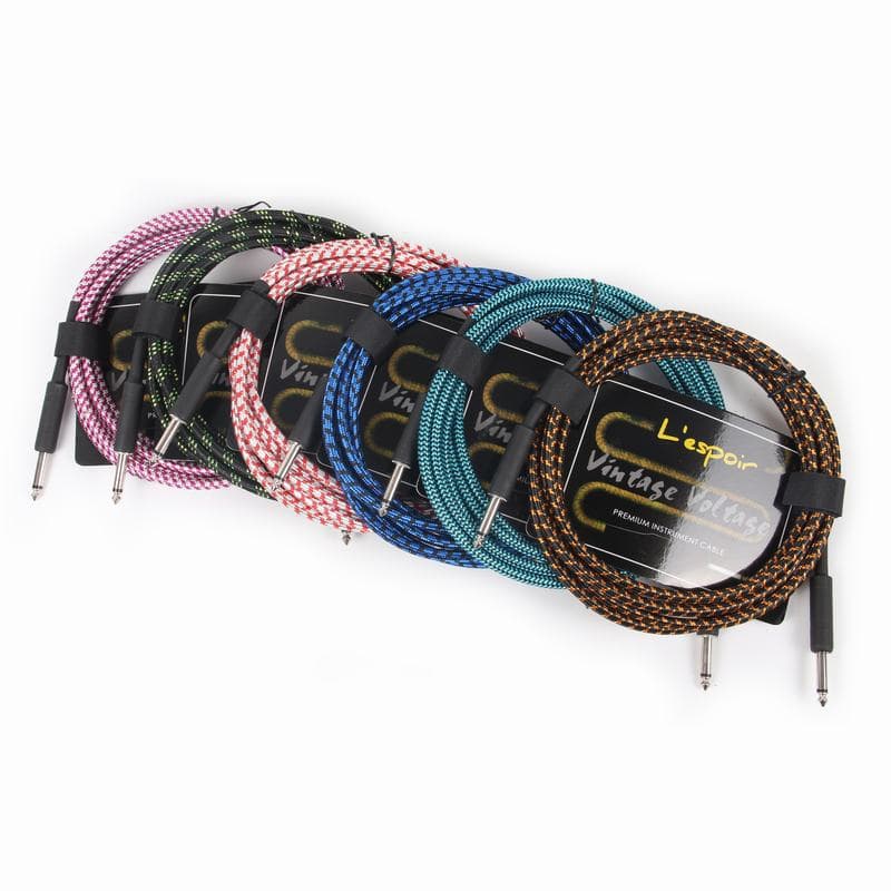 3 M Guitar Cable Lespoir Noise Reduction Guitar Wire Audio Cable Braided Shielded Wire