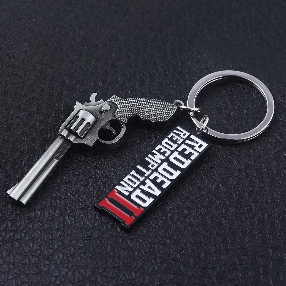 Red Dead Redemption 2 Revolver Letter Sign Keychain Pendant Redemption Decoration Pendant DEAD