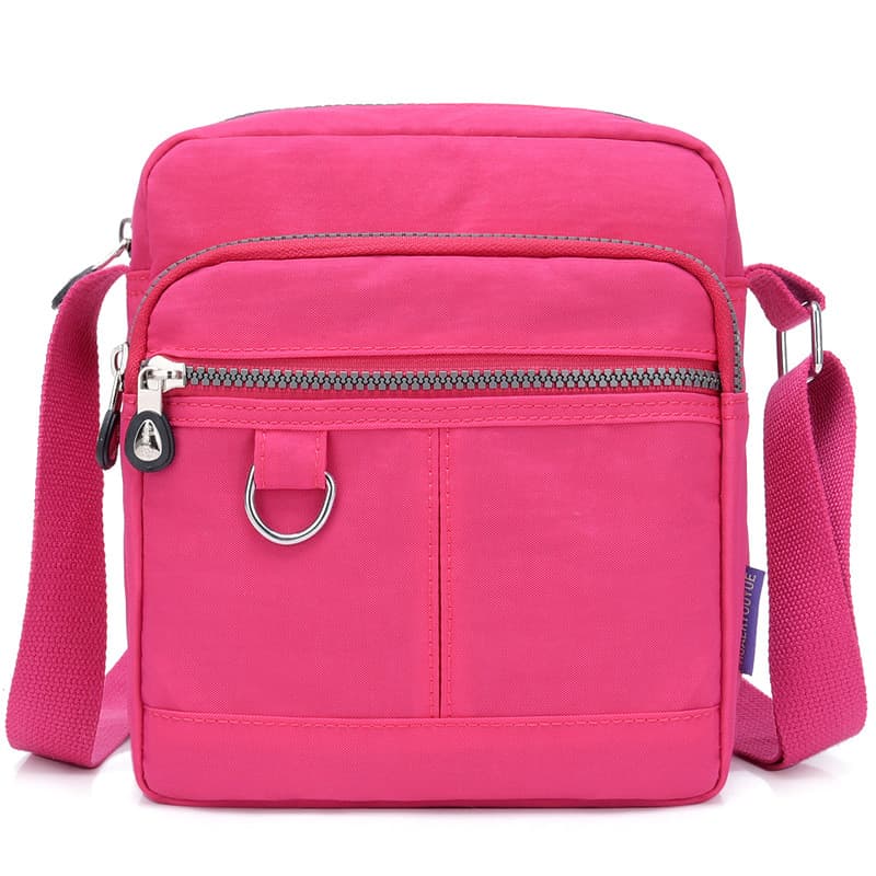 Women's Bag Street Fashion 2026 Spring New Style Women's Shoulder Crossbody Bag Floral Nylon Fabric Small Square Bag