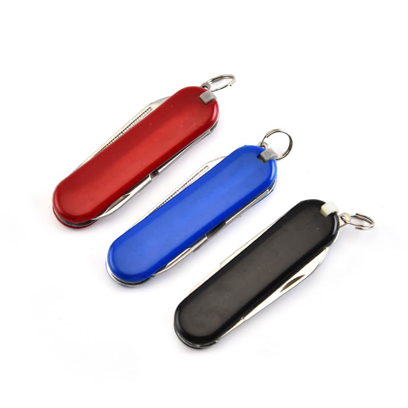 Pocket Knife Multi-functional Stainless Steel Blade Safety Lock Non-slip Handle Camping Outdoor Survival Tool