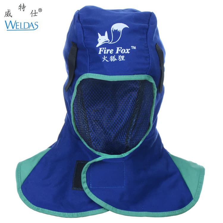 Waites 23-6680 Fire Fox Welding Cap, Windproof Cape, Flame-Retardant Welding Hood, Lightweight and Breathable Style