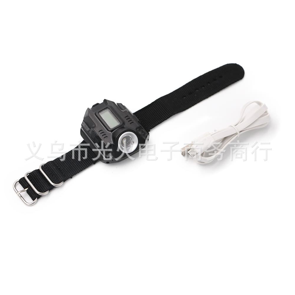 LED Wrist Light with Display Screen, Built-in Rechargeable Battery, Wearable Flashlight (Wrist Light)