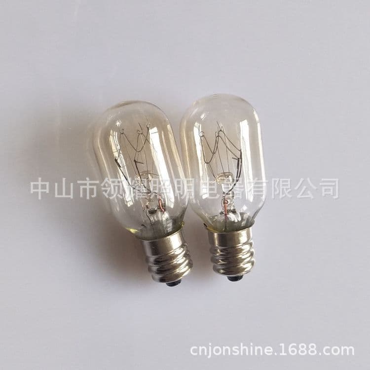 Refrigerator E12 US standard 120V T20 warm yellow light bulb microwave oven aromatherapy lamp salt lamp tungsten filament incandescent lamp