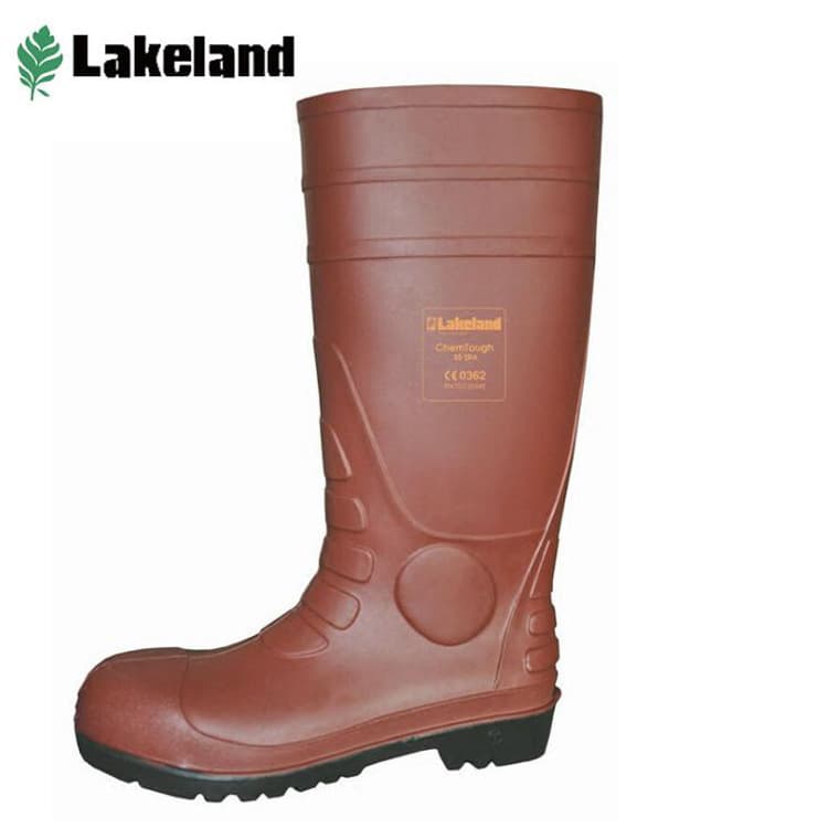 Genuine Lakeland R-2-49 chemical-resistant boots, acid and alkali resistant, anti-static, impact-resistant safety boots, high-top