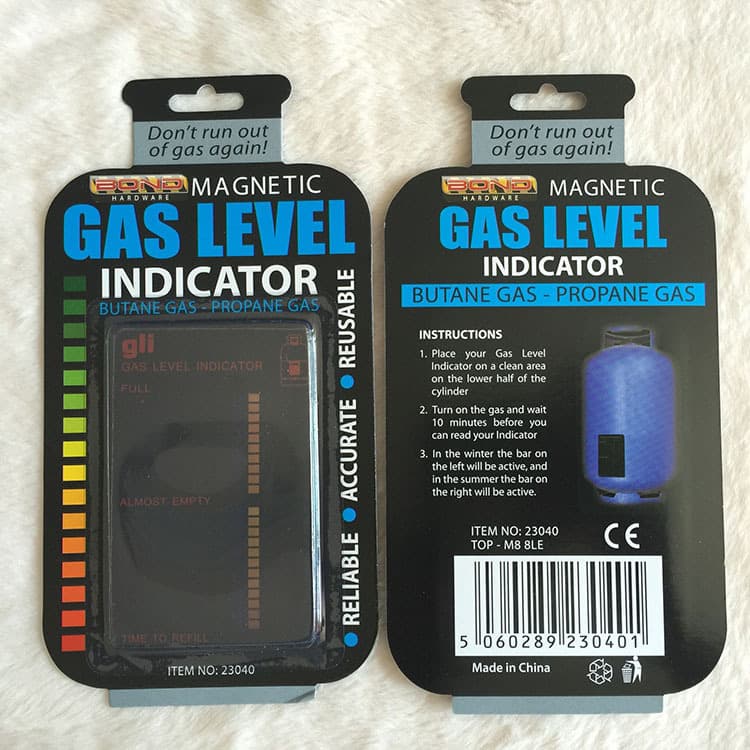 Gas Test Card for Liquefied Natural Gas Remaining Capacity Detection, Gas Test LCD Soft Magnetic Adsorbable Gas Card