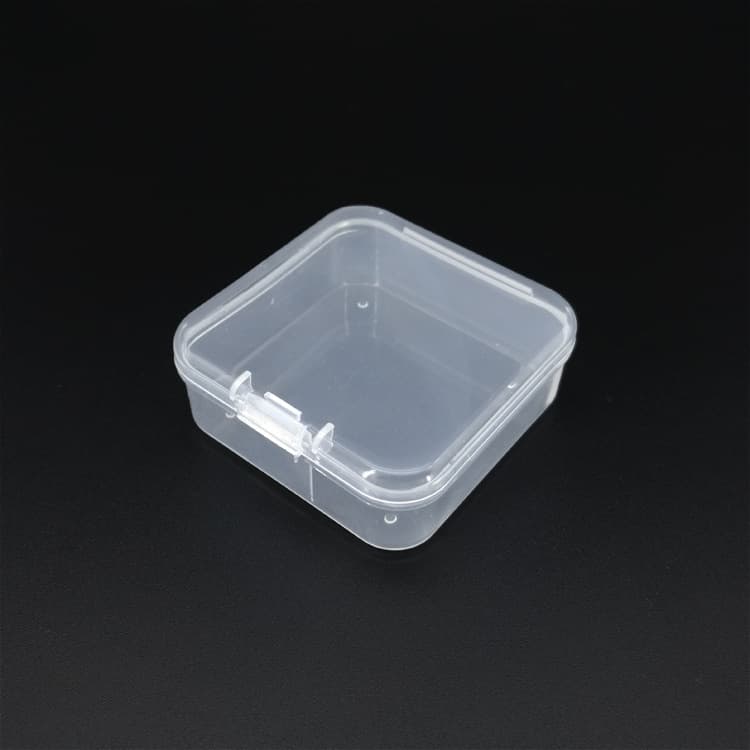 Manufacturer wholesale plastic box fishhook jewelry earplug case PP flip-top storage pill box portable storage case