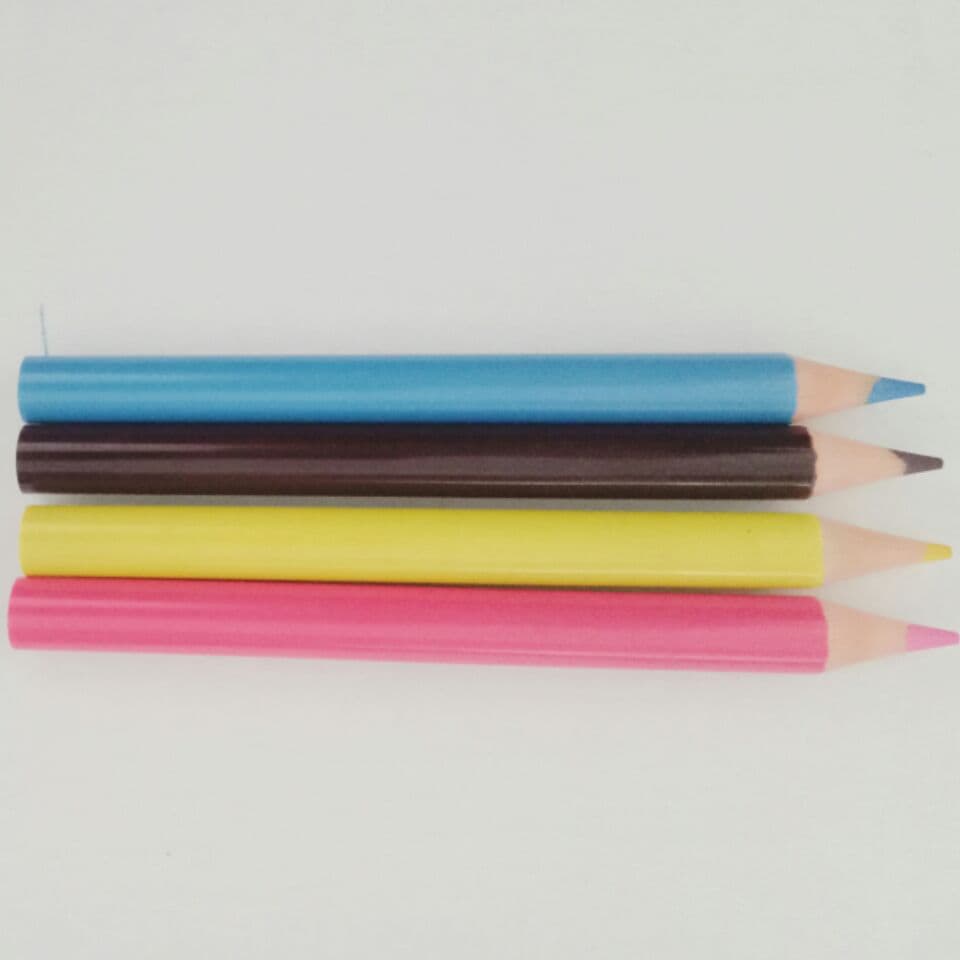 Sketch Pencil Colored Pencil Bulk 3.5-inch Short 4-Color Set Color Options Eco-Friendly Logo Pencil Wholesale