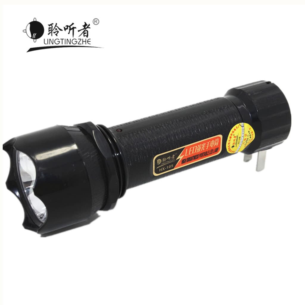Listener Flashlight Home Rechargeable LED High-Power Flashlight Gift Promotional Flashlight Customizable Printing
