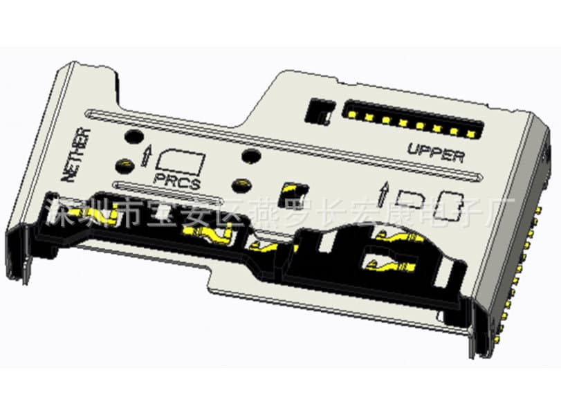 3-in-1 4.7H (SIM+MICRO SIM+TF CARD) 20-pin TF/SIM Card Socket