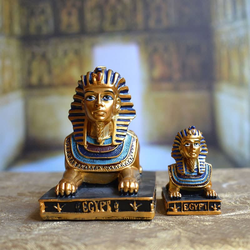 Architectural Model Sphinx Egyptian Pyramid Desktop Restaurant Ornament Bar Decoration Prop