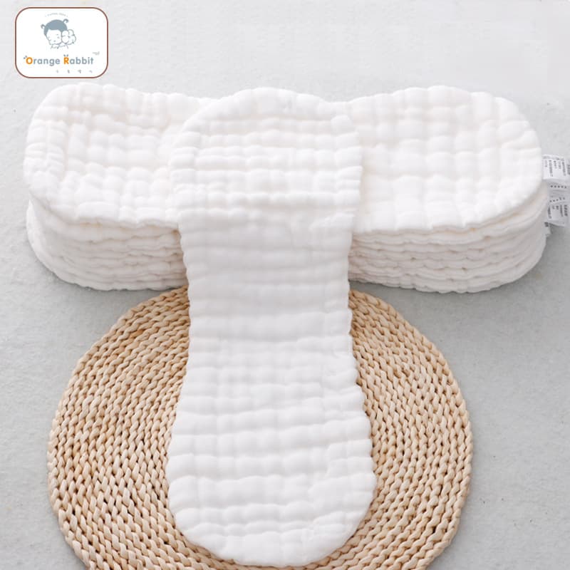 Wholesale gauze diapers, pure cotton fabric for newborns, washable diaper cloth for summer babies.