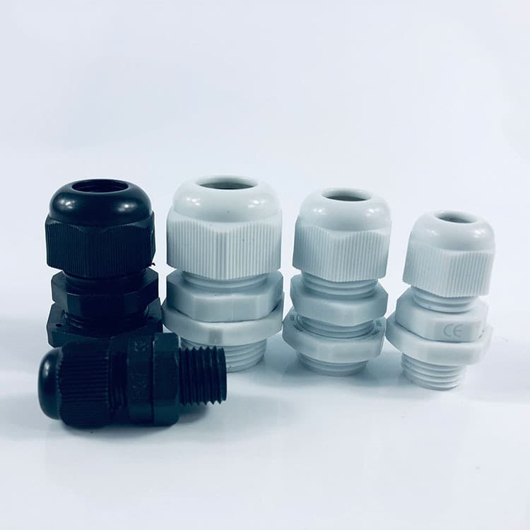 PG7 Premium Waterproof Cable Gland Nylon Cable Spiral Plastic Connector High Temperature Resistant Gland Head Factory Direct
