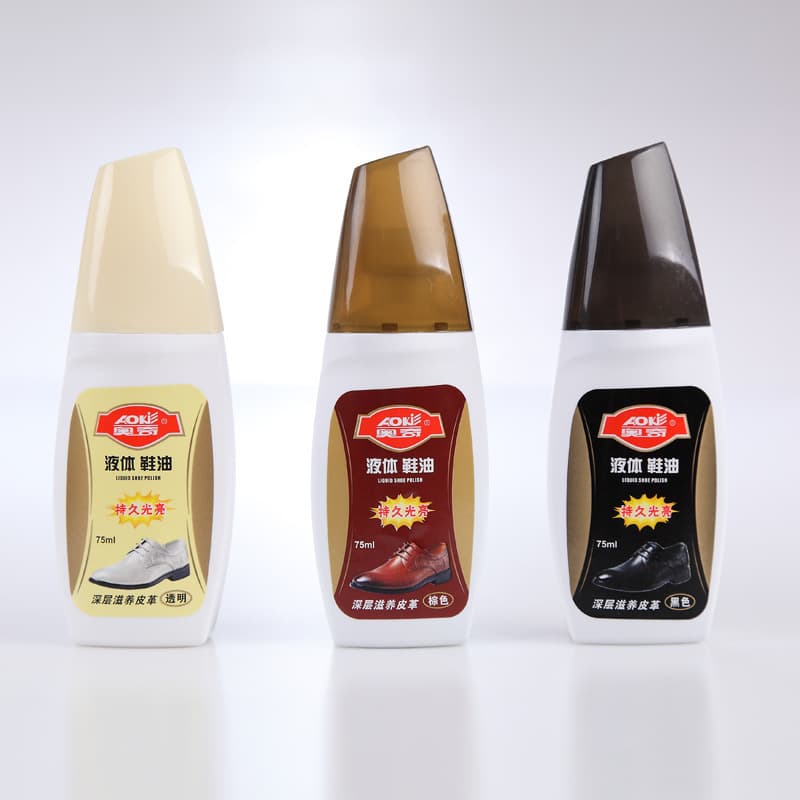 Aoqi liquid shoe polish leather cleaning polish nourishing oil leather bright long-lasting care shoe polish black brown wholesale