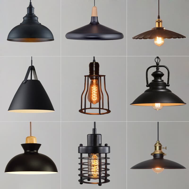 Industrial style restaurant chandelier, creative personality, retro, nostalgic, simple restaurant, cafe bar, single-head chandelier