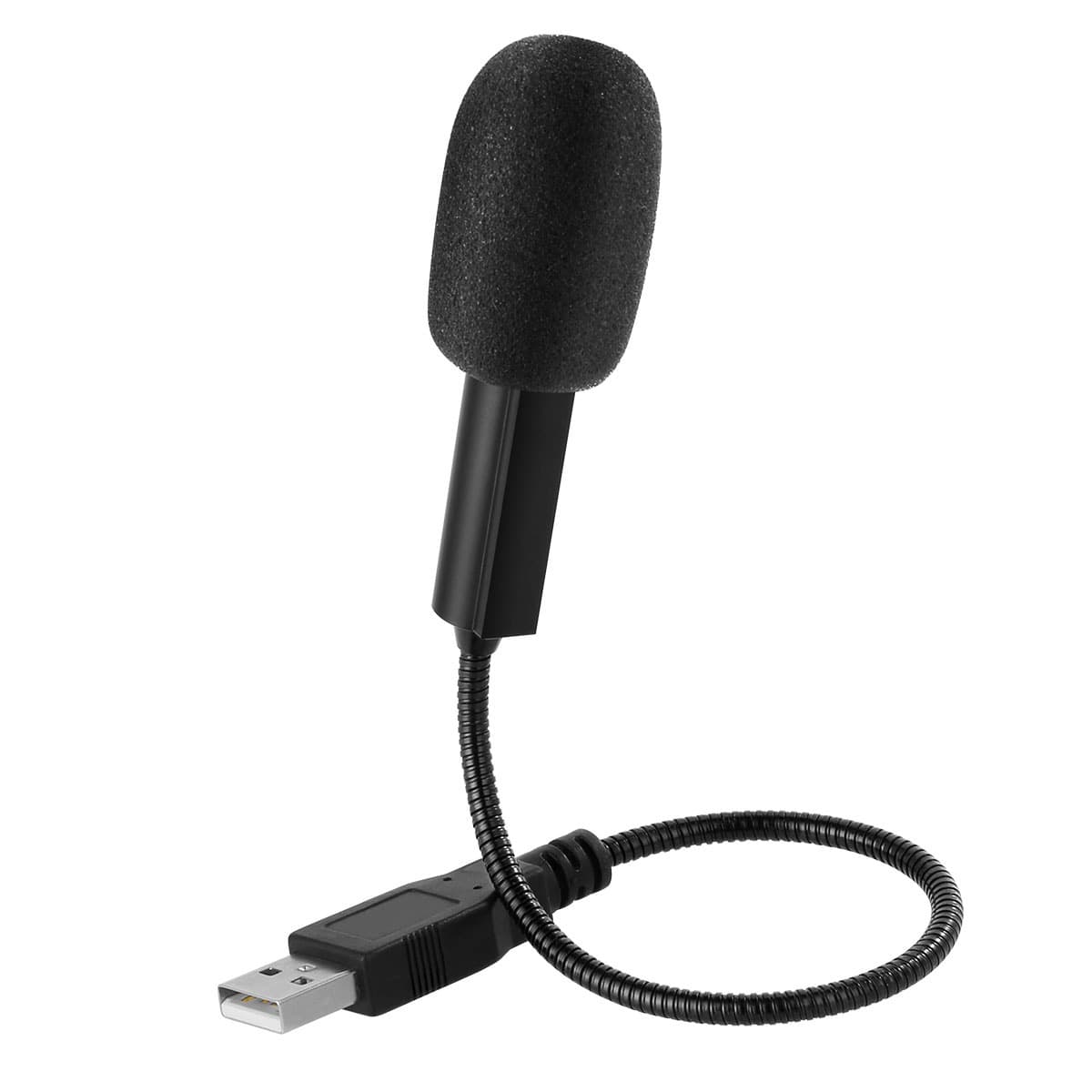 Video Conference Voice Microphone for Laptop Chat, USB Condenser Gooseneck Mic