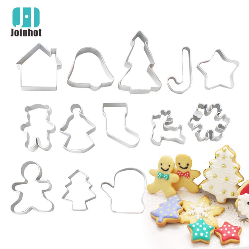 Aluminum alloy cookie mold, three-dimensional cookie DIY pineapple cake, Christmas cookie mold, baking tools for home baking