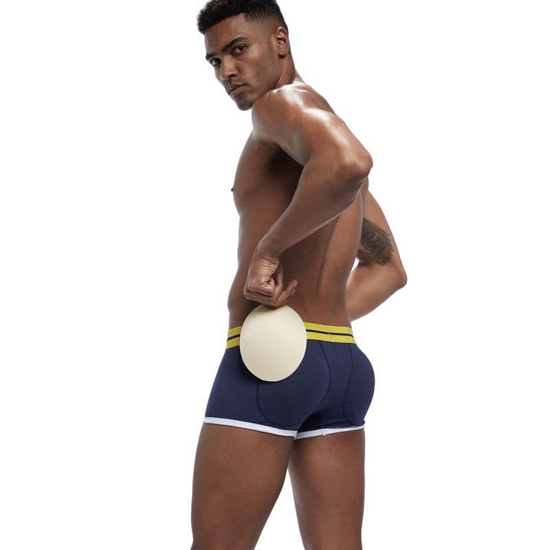 JOCKMAIL Men's Butt Lifting Underwear Flat Angle Cotton Breathable Shaping Low Waist Briefs Seamless Couple's Underpants