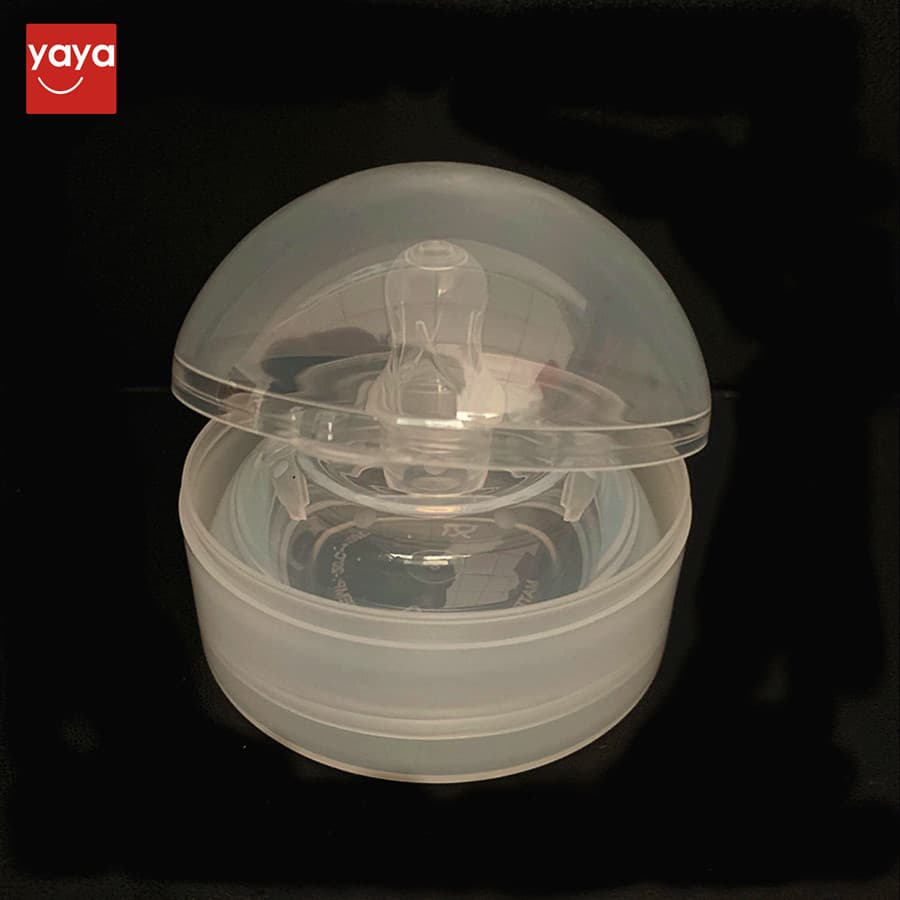 Factory-produced transparent wide-mouth pacifier case, milk powder container, snack storage box, 8CM pacifier and teether case