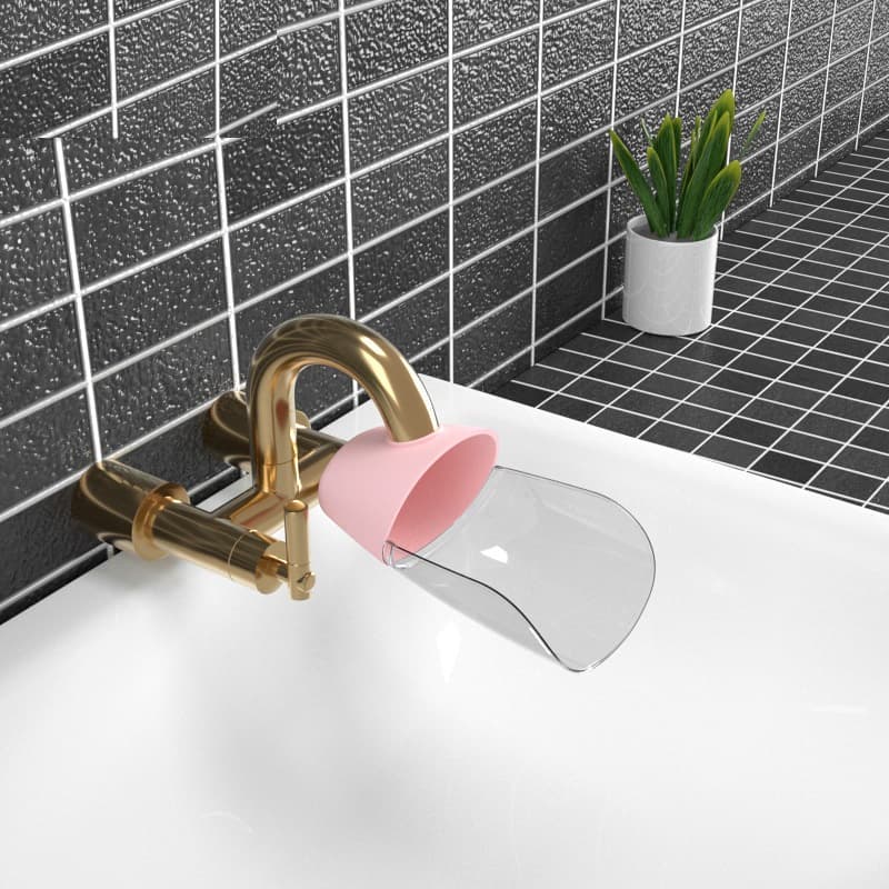 Cross-Border Adjustable Children's Faucet Extender with Anti-Splash Design, Cartoon Water Guide for Hand Washing