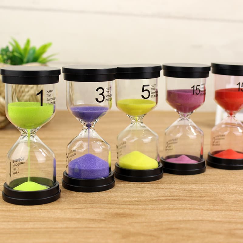 Straight Tube 5/10/15/30/60 Minute Creative Decorative Gift, Children's Anti-fall Timer Hourglass Ornament