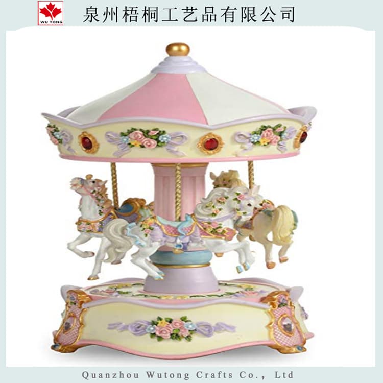 Christmas Resin Boy Riding Horse Home Countryside Decorative Ornament Gift Factory Best Seller New Style