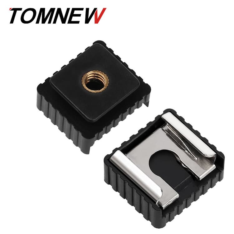 Factory direct supply of SC-6 metal screw hot shoe mount for LED photography lights.