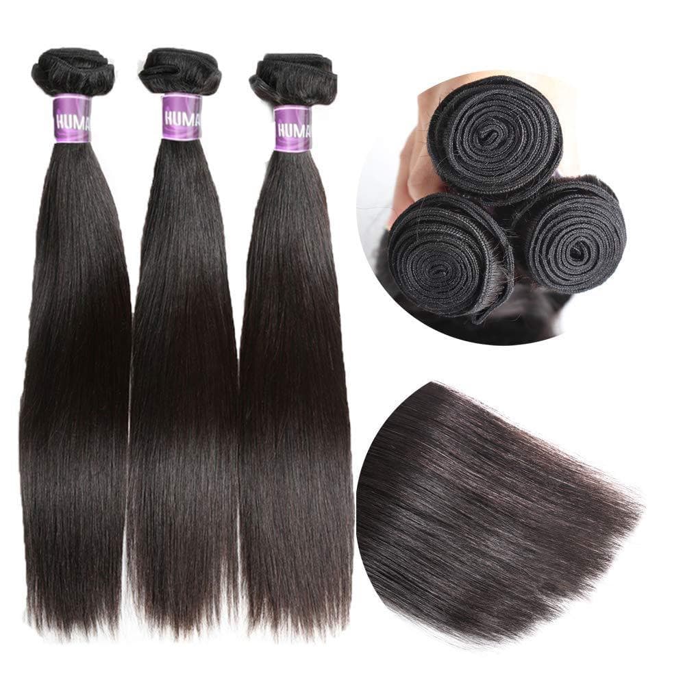 Factory Wholesale Real Hair Wig Brazilian Human Hair Weft Straight Human Hair Bundle 10A