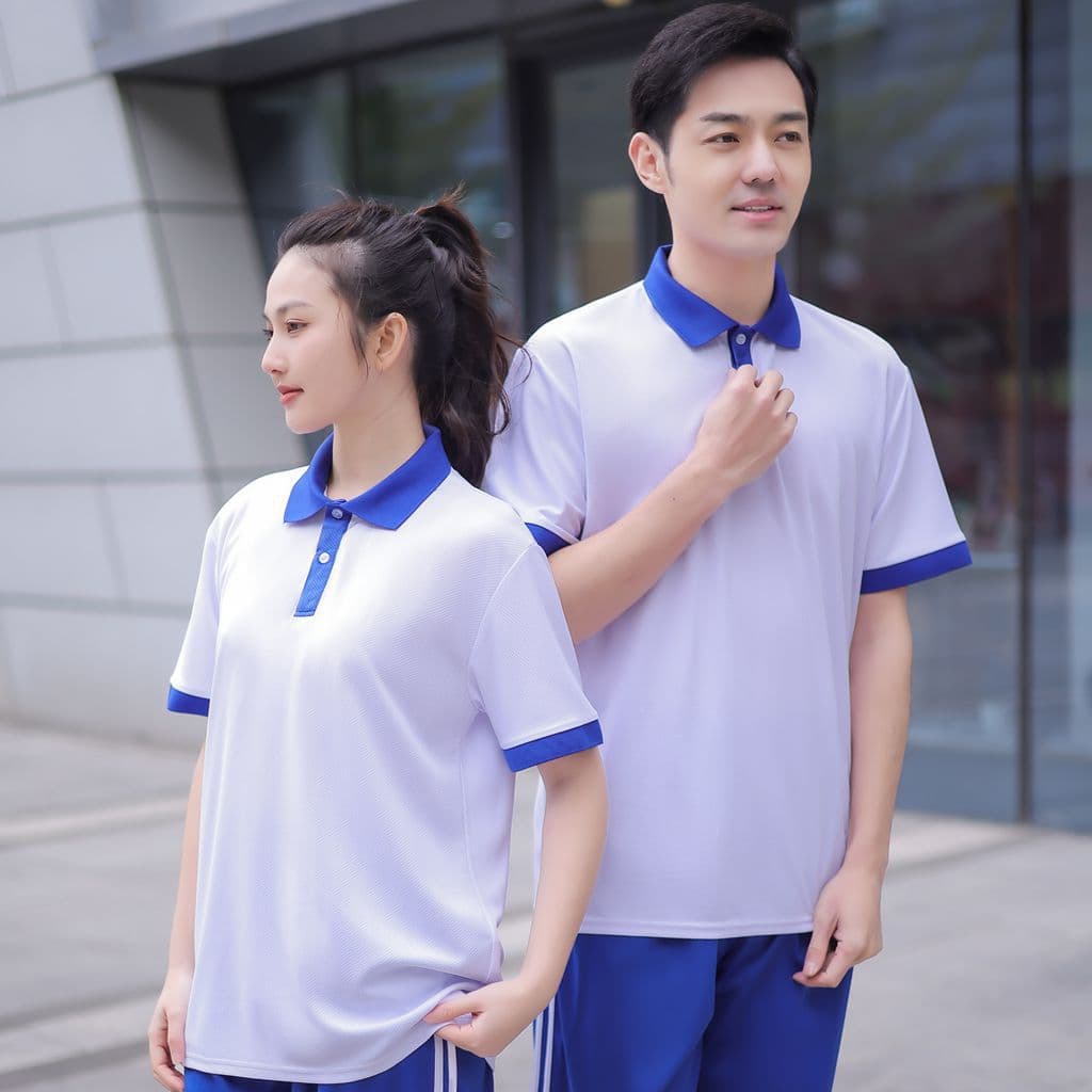 Fleeting Years Blue and White School Uniform Set for College, Middle School, and High School Students, Internet-Famous Style, Sports Meet Opening Ceremony Costume
