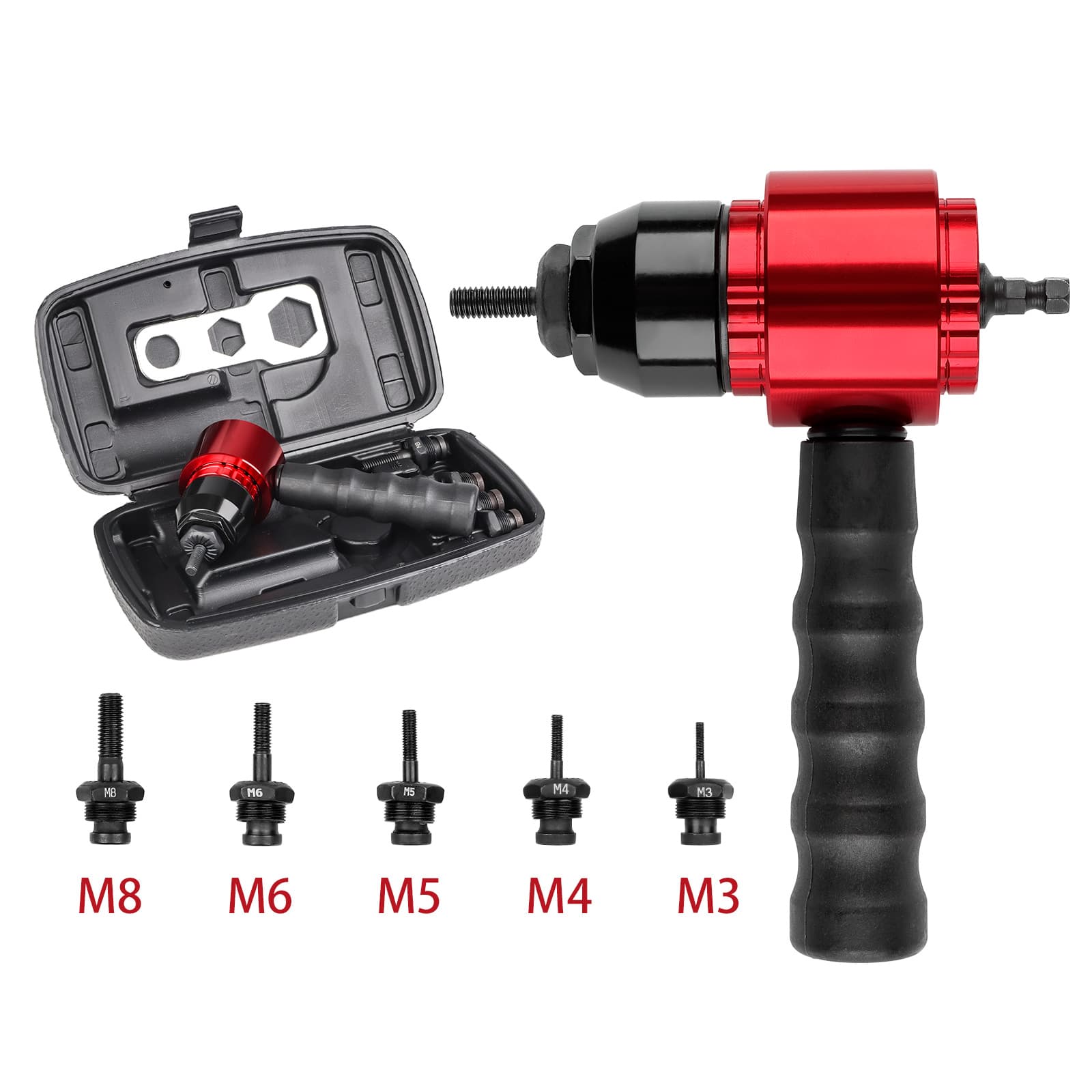 Electric Rivet Gun Rivet Nut Gun Converter Metric Imperial Pull Rivet Nut Gun Pull Rivet Gun Multifunctional Charging Type
