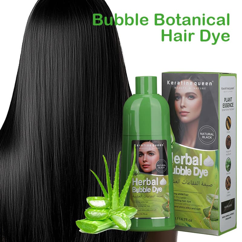 Hair Dye Cream Plant Bubble Dye Covers Gray Hair Shampoo Dye Paste Cross-border Wholesale