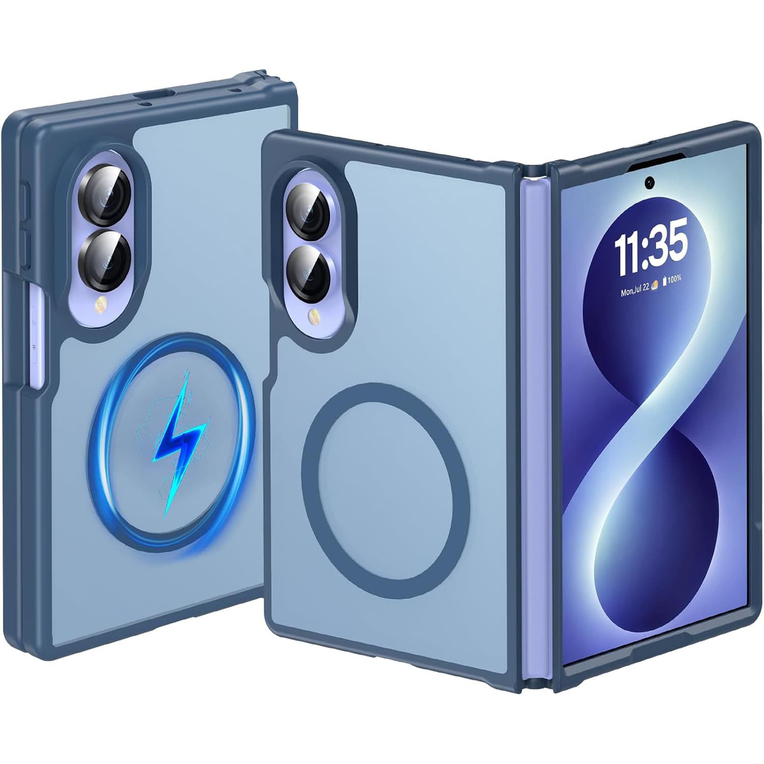 Compatible with New Samsung Z Fold 8 Case, Z Flip 7 Full-Coverage Hinge Magnetic Protective Case 8 Ultra Hard