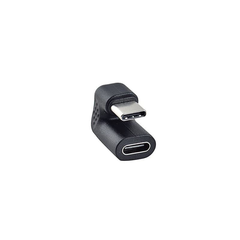 Type-C Male to Female Data Charging Cable, Right Angle Adapter for Android Phone, Tablet, and Gaming Power Supply