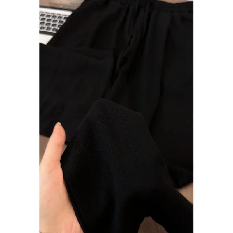 2026 Summer Minimalist Premium White Linen Pants, Lightweight Resort Style Straight Wide-Leg Trousers