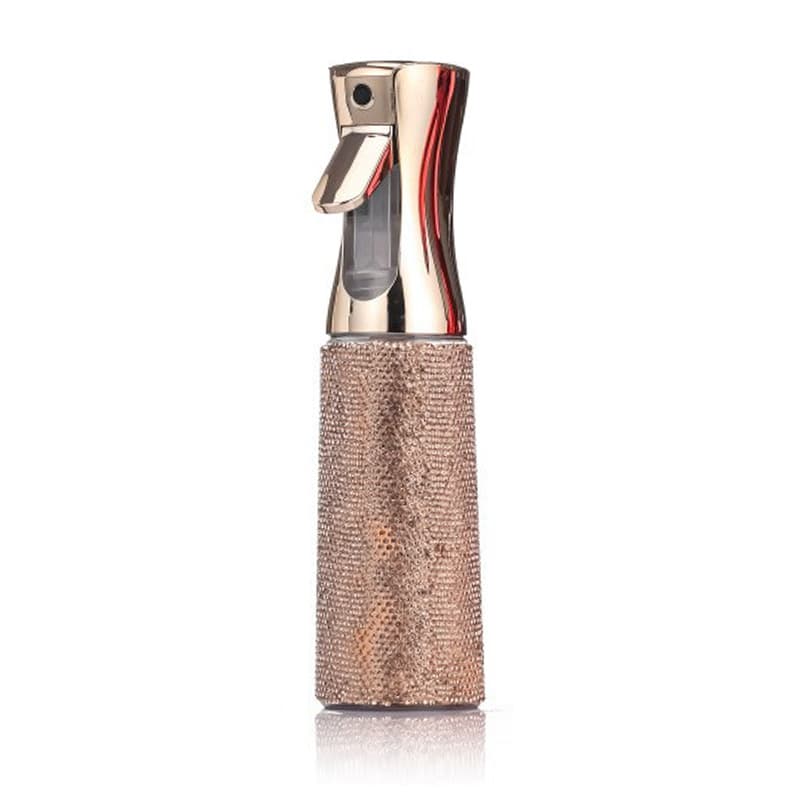 Factory Stock Continuous Spray Bottle, Electroplated Rhinestone Press-Type Spray Bottle, 300ml Multi-Color High-Pressure Spray Bottle