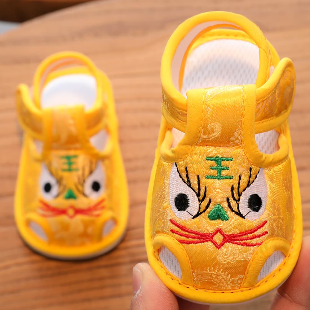 Summer Walking Sandals for Infants 0-1 Years, Baby Shoes 3-6-15 Months, Boys and Girls, Soft Sole, Non-Slip