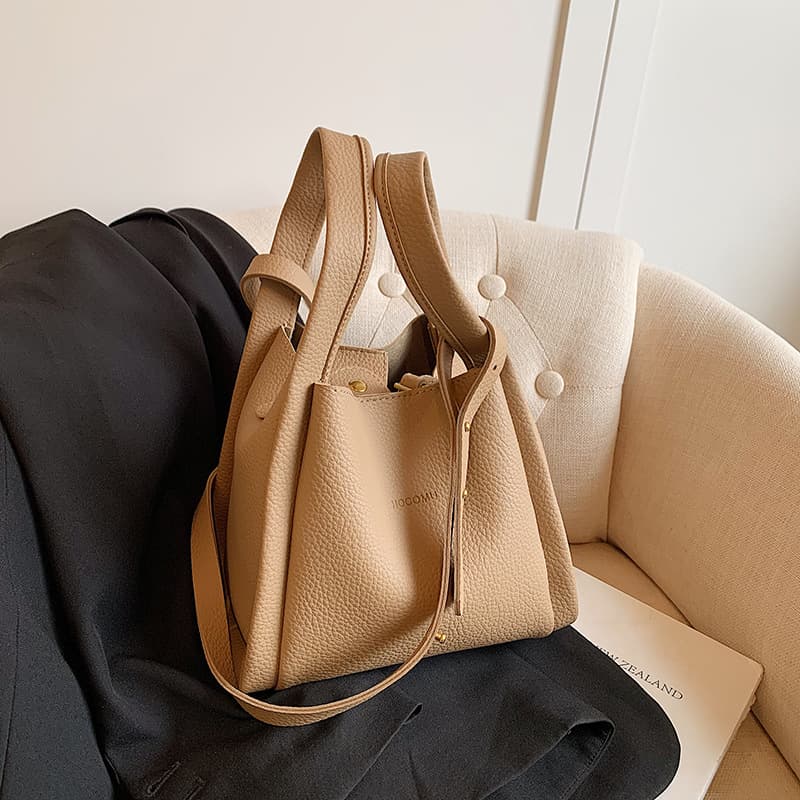Cross-border vegetable basket bucket bag fashionable Korean handbag 2025 new style mother-in-law tote women's bag single shoulder crossbody bag