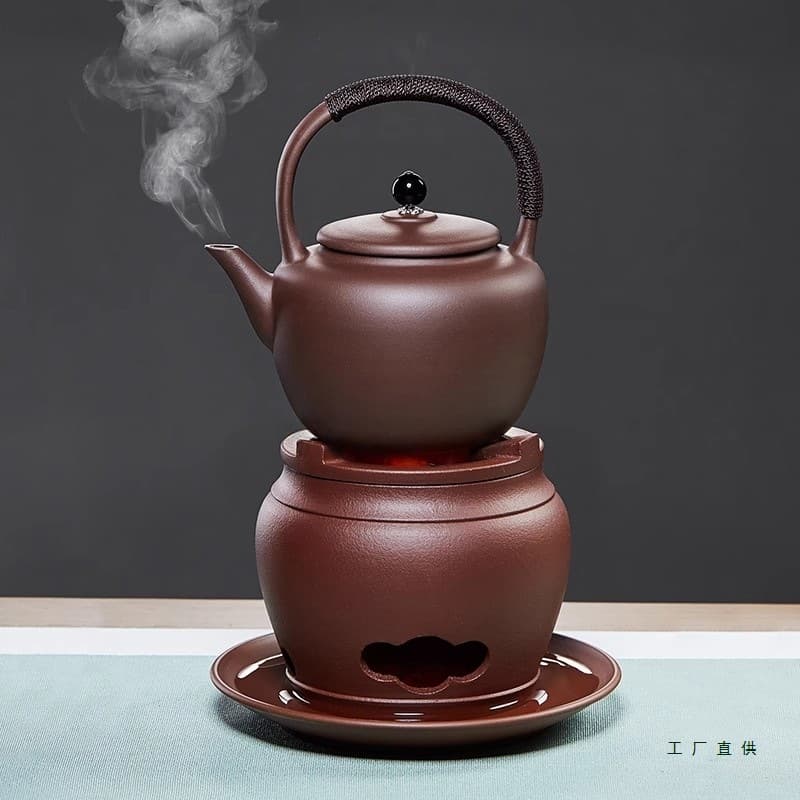 Purple clay tea stove, charcoal stove, open flame tea brewing stove, small charcoal stove, charcoal fire stove, old-fashioned hot pot, charcoal wind stove