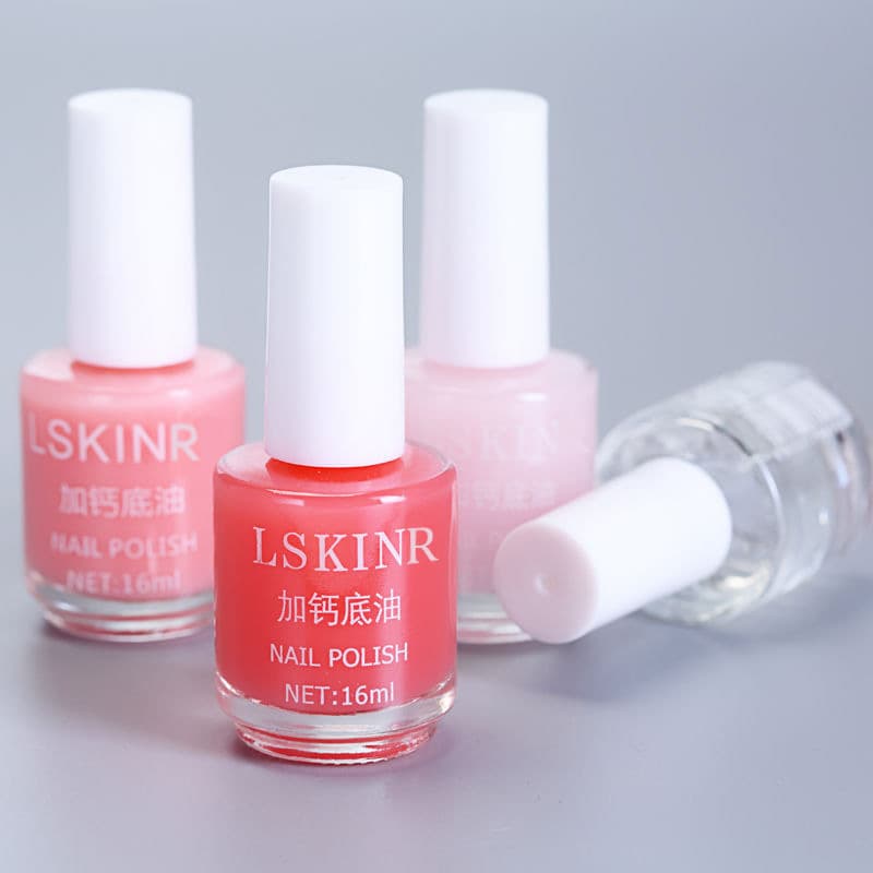Quick-Dry Shiny Nail Polish Transparent Long-Lasting Nail Art Calcium Base Oil for Strong Nails Waterproof Repairing Top Coat