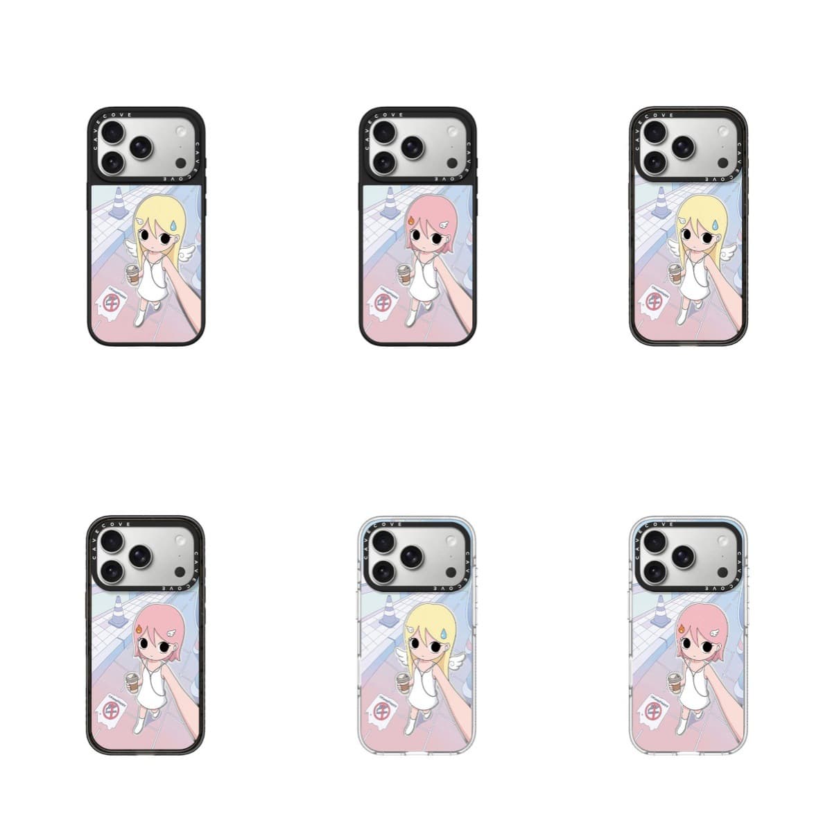 Beautiful girl taking selfies on the street in autumn is suitable for 18promax mobile phone case and iPhone17promax protection