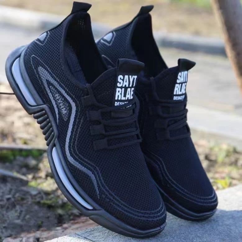 Men's Breathable Summer 2025 New Running Sports Shoes, Flyknit Mesh Anti-Odor Moisture-Wicking Casual Sneakers