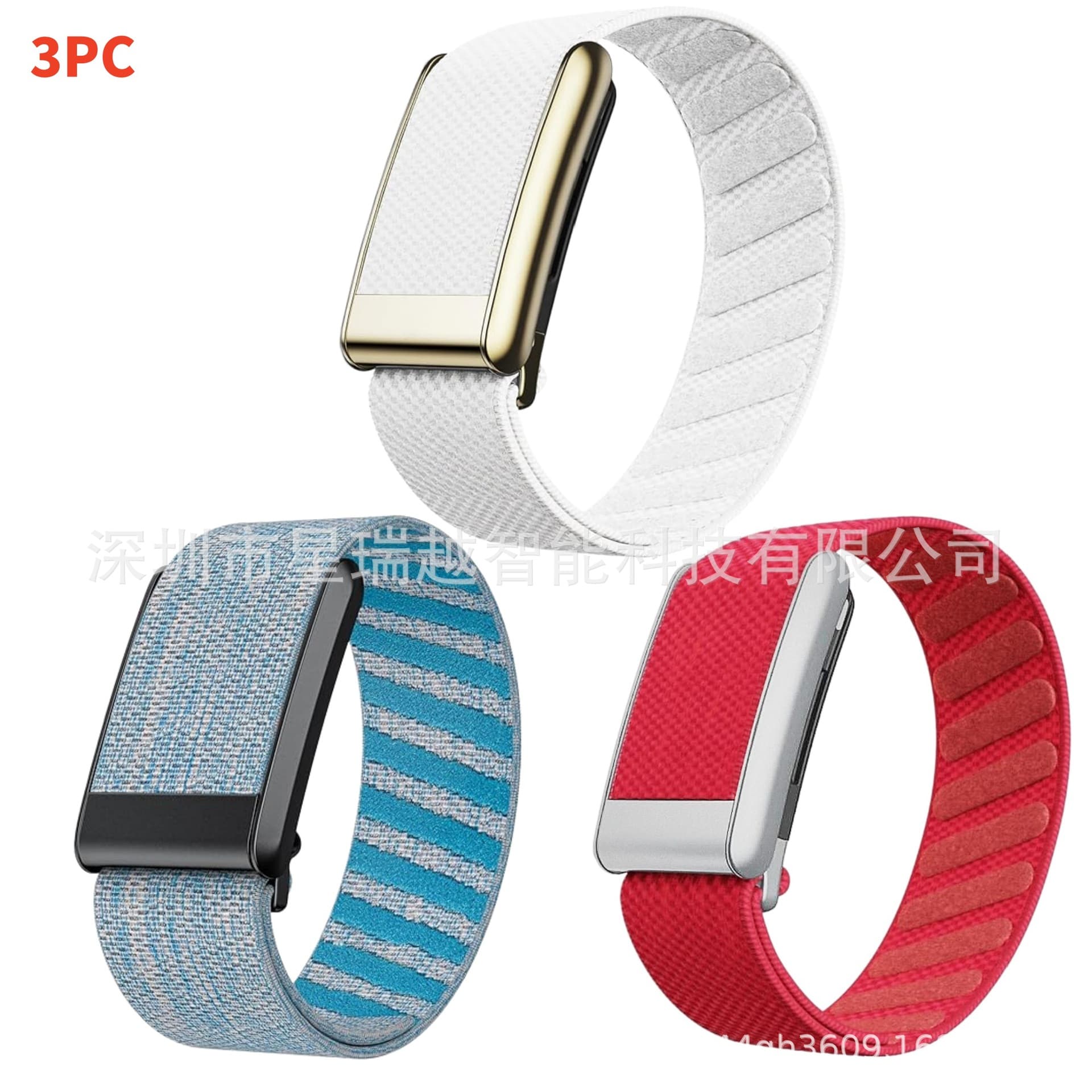 3-Pack Nylon Strap Compatible with Whoop 5.0, WHOOP 5.0 MG Combo Set 40cm Buckle Armband