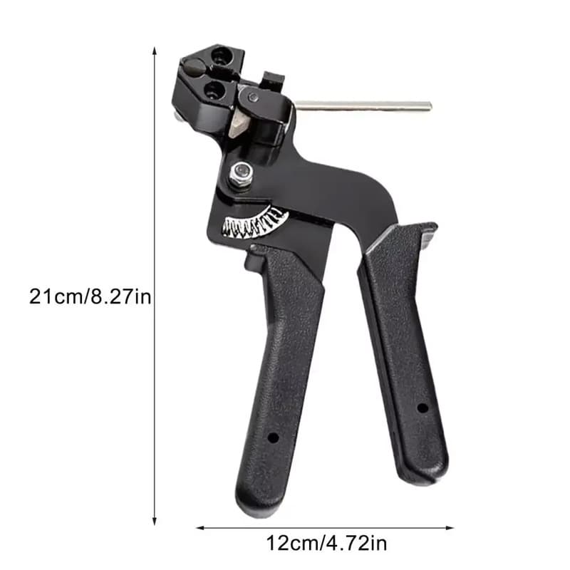 Stainless Steel Cable Tie Tensioner Manual Strapping Tool with Screw, Cutting and Tensioning Integrated Cable Tie Gun