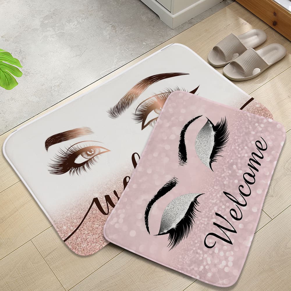 Cross-border hot selling fashionable rose gold 3DyeLash eyelashes welcome store anti-slip mats