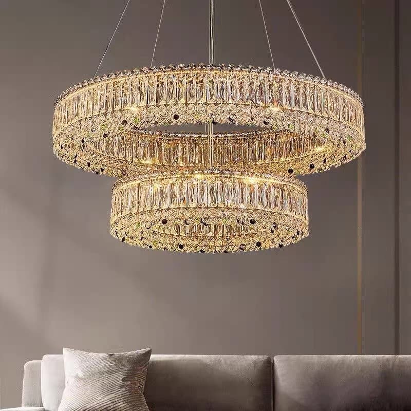 Luxury Chandelier Bedroom Light, High-End Crystal Living Room Main Light, Modern Simple Dining Room Pendant Light