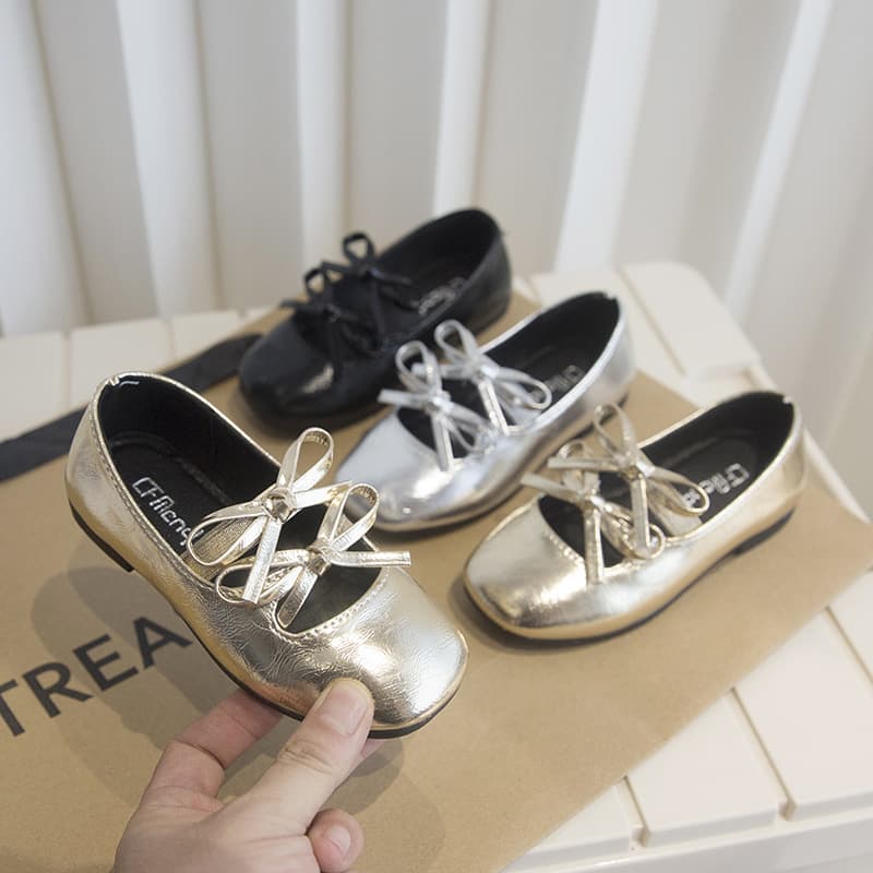 Children's Ballet Flats Princess Shoes for Girls 2026 Spring Autumn New Style Dress Shoes for Little Girls Performance Shoes