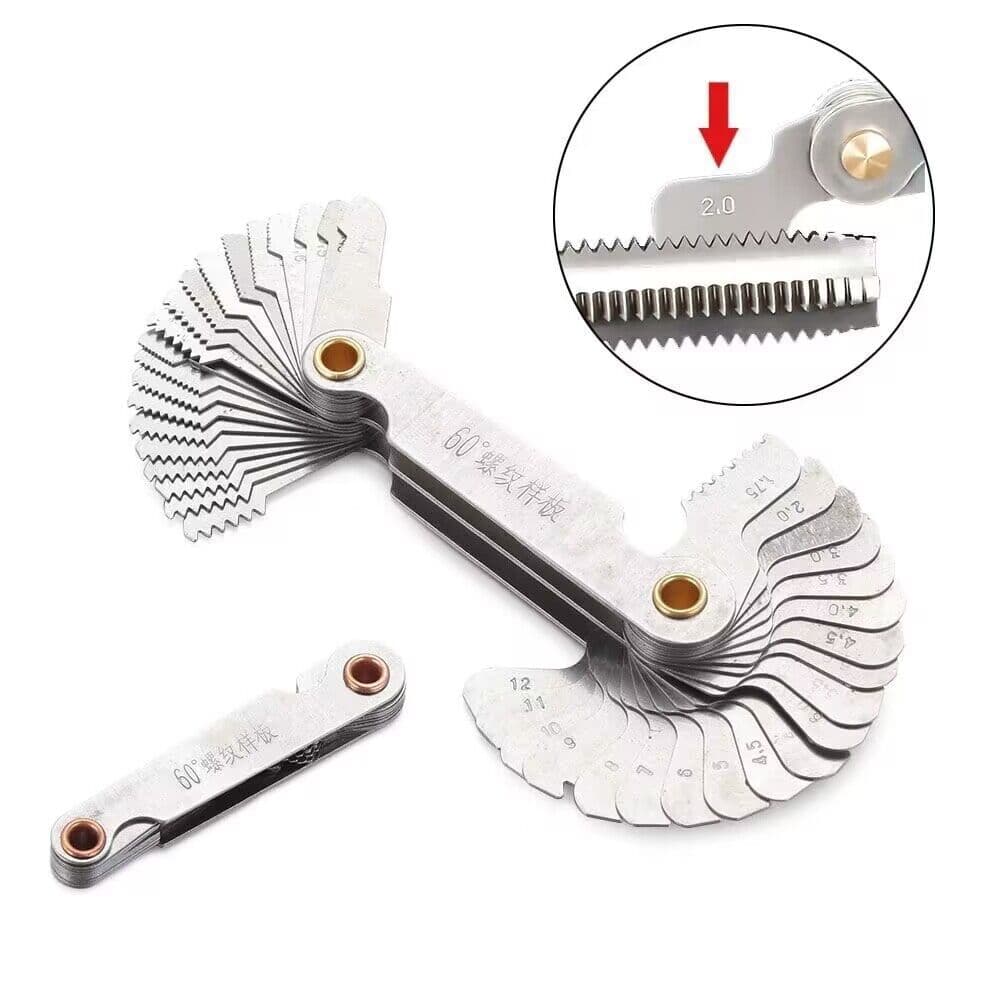 Thread template assembly template thread gauge 55-degree imperial 60-degree metric integrated gauge