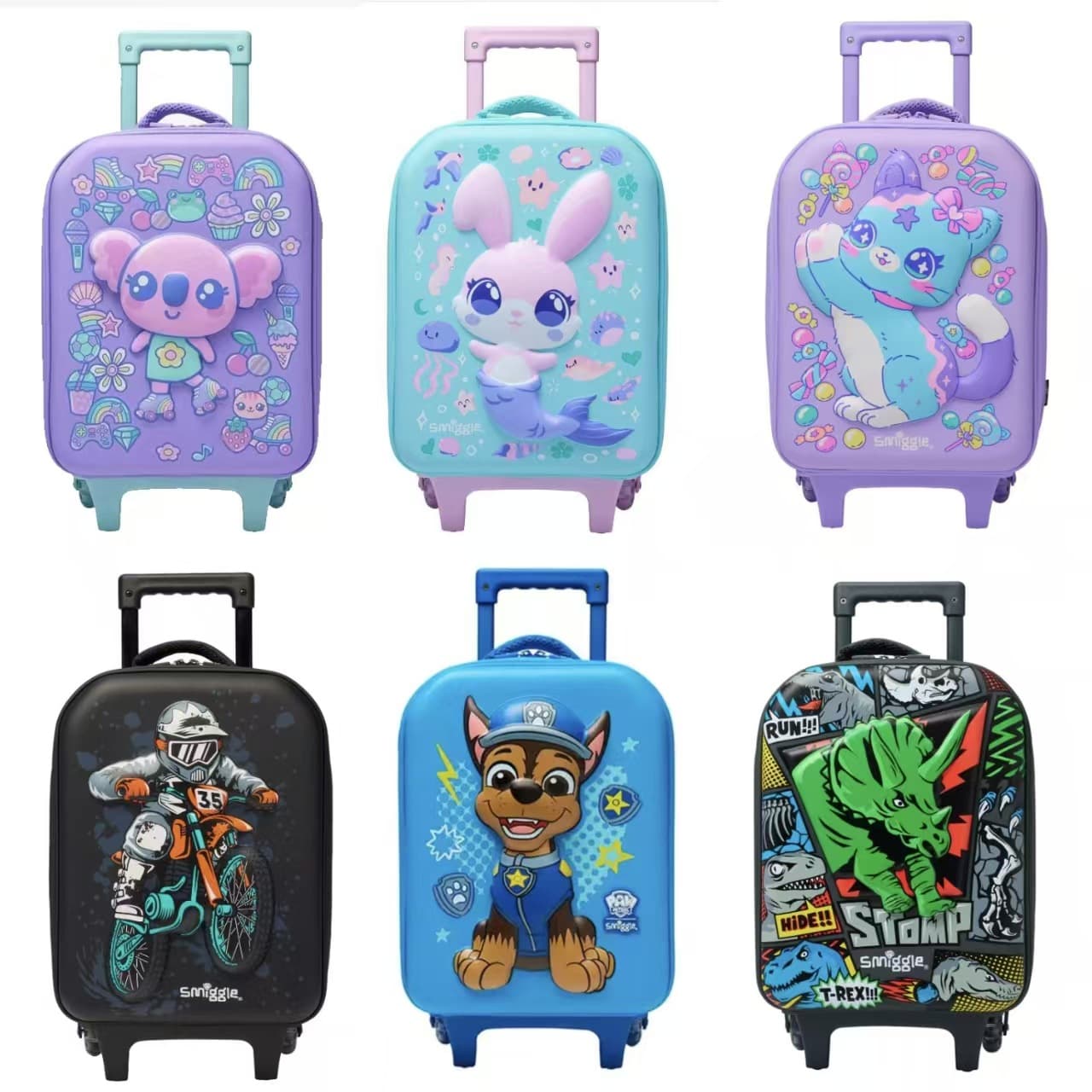 Australian smiggle medium trolley case cute children's suitcase student trolley case baby cartoon suitcase