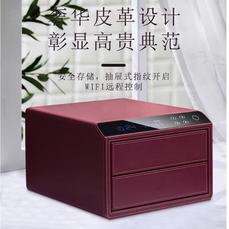 Wellsun Drawer Safe Small Home Safe for Wardrobe Fingerprint Password Remote Bluetooth Smart Anti-theft Hidden